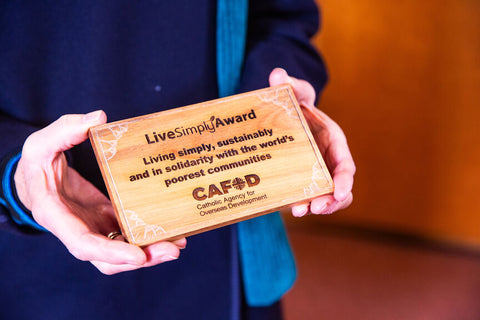 LiveSimply Award plaque