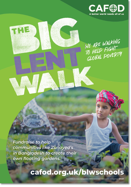 Big Lent Walk poster for schools