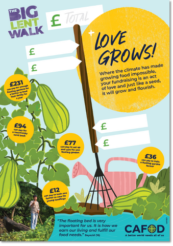 Big Lent Walk poster for schools