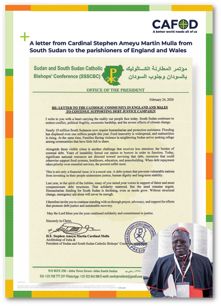 A3 poster of Cardinal Stephen’s letter