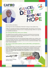 Cancel Debt, Choose Hope parish volunteers pack