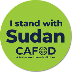 'I stand with Sudan’ - Stickers for parishes (35 per sheet)
