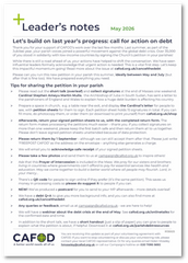 Debt Campaign Leader's Notes