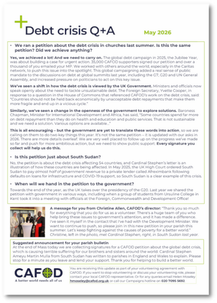 Debt Campaign Q & A