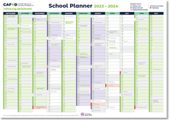School wall planner 2023-24