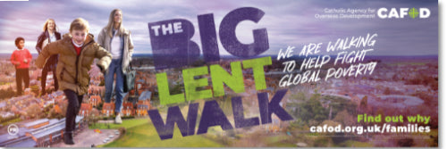Big Lent Walk outdoor banner for schools