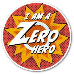 Zero Hero sticker sheet